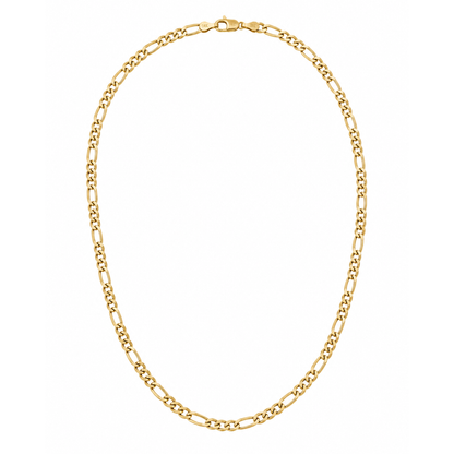14K Gold Figaro Chain Necklace – Classic Italian Gold Chain