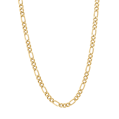 14K Gold Figaro Chain Necklace – Classic Italian Gold Chain