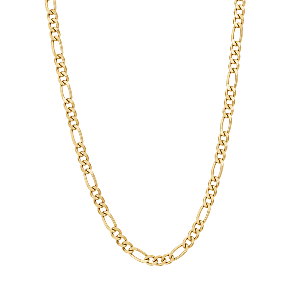 14K Gold Figaro Chain Necklace – Classic Italian Gold Chain