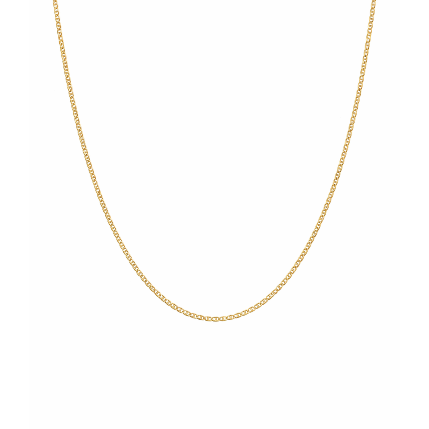14K Gold Flat Marine Chain