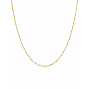 14K Gold Flat Marine Chain – Elegant Layering Gold Necklace