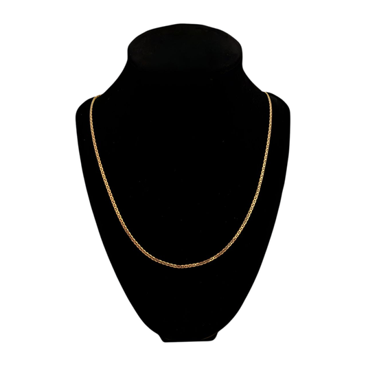 14K Gold Thin Flat Marine Chain