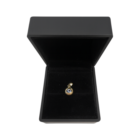 14K Gold Turkish Evil Eye Pendant