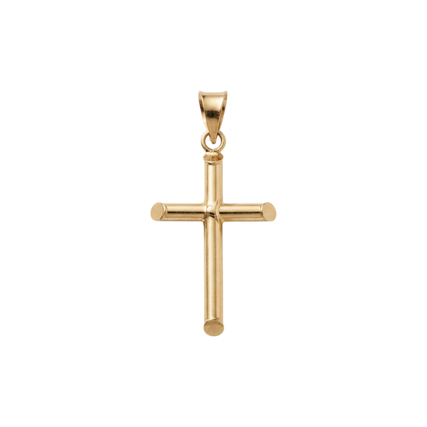 14K Gold Classic Cross Pendant – Elegant Religious Gold Jewelry