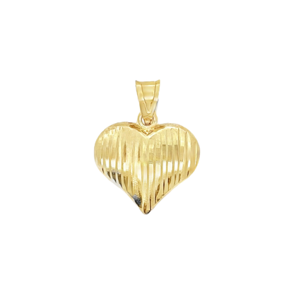 14K Gold Heart Pendant – Classic Romantic Gold Charm